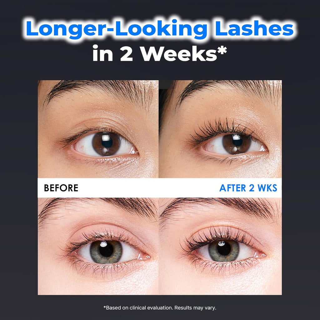 Eyelash Growth Serum & Lash Conditioner, 7 Peptide & Biotin Formula for Longer & Fuller Looking Lashes and Brows, Prostaglandin-Free, Jumbo 15Ml (3+ Month Supply), Korean Lash Serum