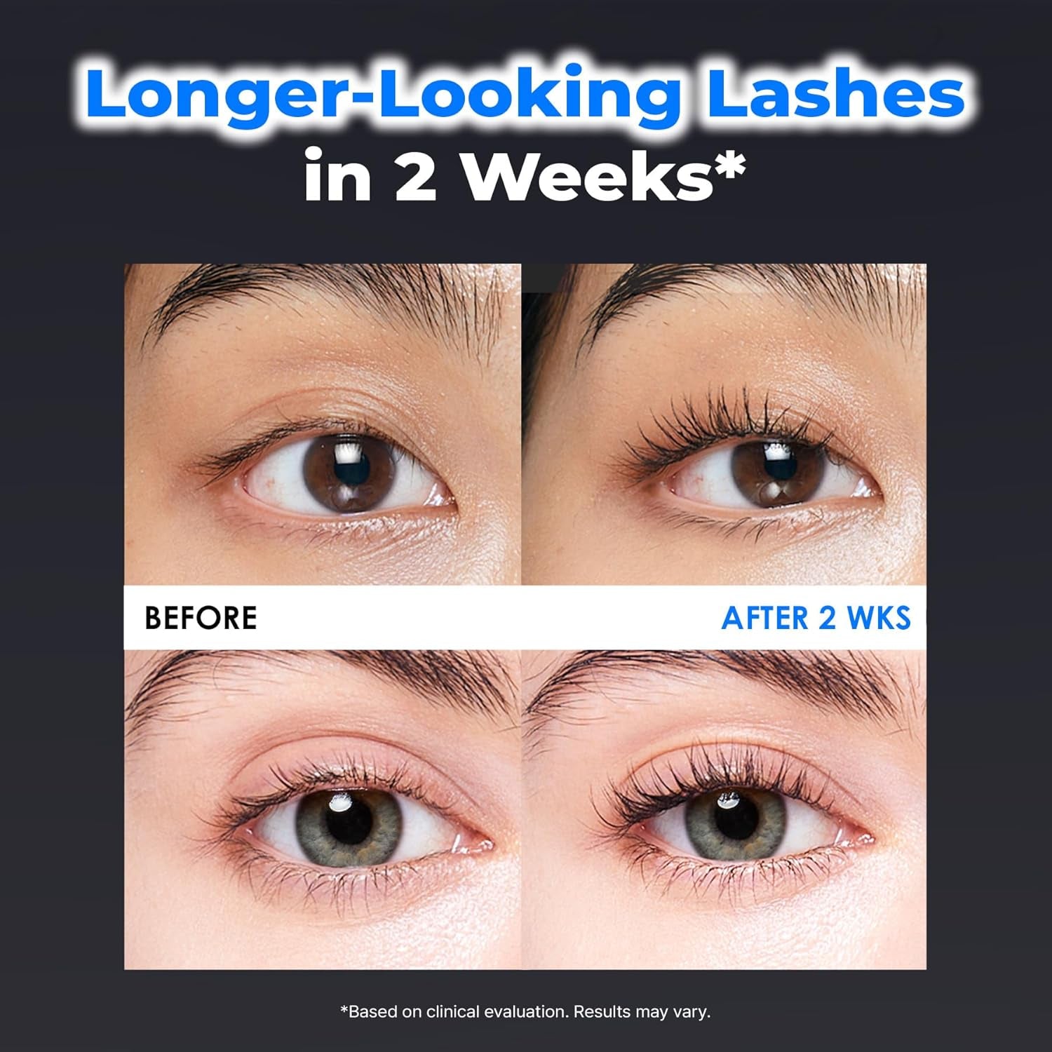 Eyelash Growth Serum & Lash Conditioner, 7 Peptide & Biotin Formula for Longer & Fuller Looking Lashes and Brows, Prostaglandin-Free, Jumbo 15Ml (3+ Month Supply), Korean Lash Serum