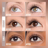 Maybelline Lash Sensational Body Washable Mascara, Volume and Length Formula for 24HR Lash Lift, Smudge and Clump-Resistant, Blackest Black