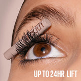 Maybelline Lash Sensational Body Washable Mascara, Volume and Length Formula for 24HR Lash Lift, Smudge and Clump-Resistant, Blackest Black