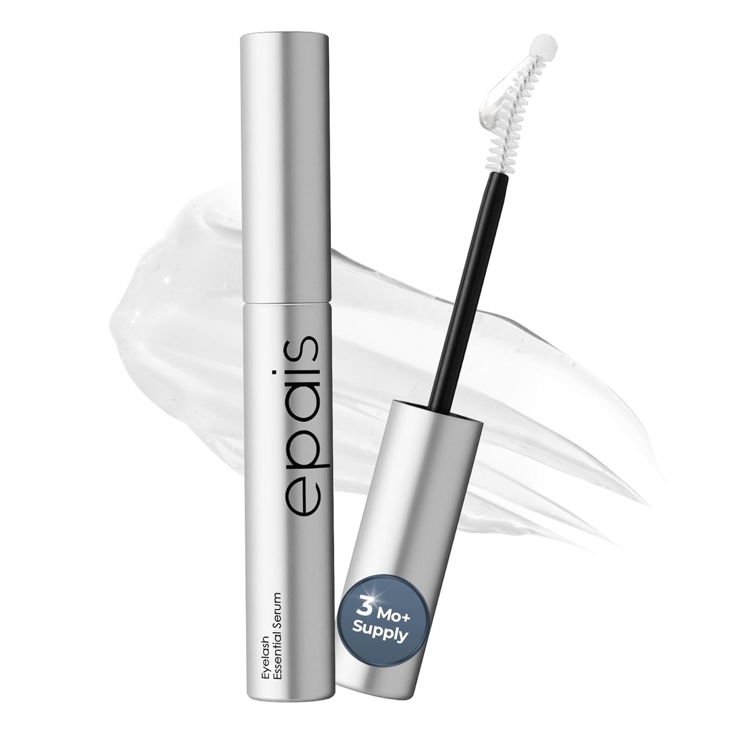 Eyelash Growth Serum & Lash Conditioner, 7 Peptide & Biotin Formula for Longer & Fuller Looking Lashes and Brows, Prostaglandin-Free, Jumbo 15Ml (3+ Month Supply), Korean Lash Serum